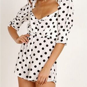 For love and lemons Lexington polkadot romper